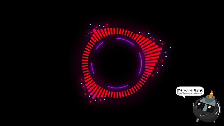 图片[14]-电音声波曲线抽象赛博朋克高科技风格波浪音律起伏PSD模板PS素材-设计猿