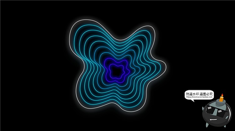 图片[15]-电音声波曲线抽象赛博朋克高科技风格波浪音律起伏PSD模板PS素材-设计猿