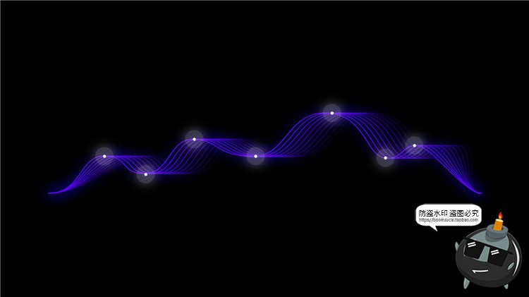 图片[19]-电音声波曲线抽象赛博朋克高科技风格波浪音律起伏PSD模板PS素材-设计猿