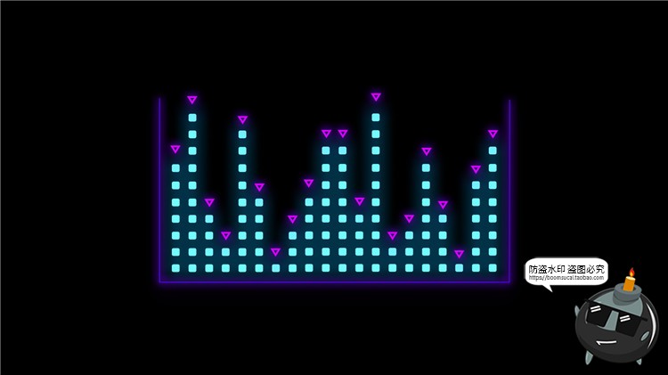 图片[20]-电音声波曲线抽象赛博朋克高科技风格波浪音律起伏PSD模板PS素材-设计猿