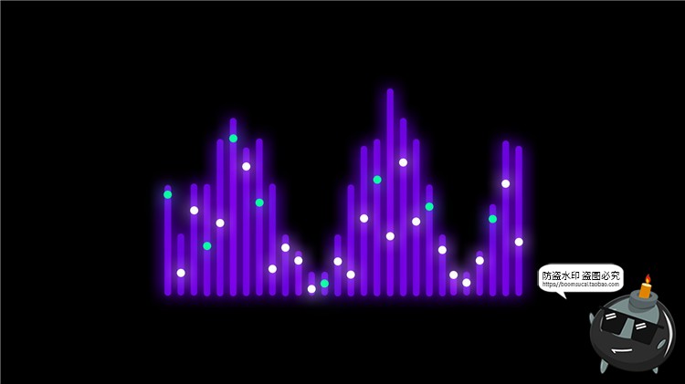 图片[21]-电音声波曲线抽象赛博朋克高科技风格波浪音律起伏PSD模板PS素材-设计猿