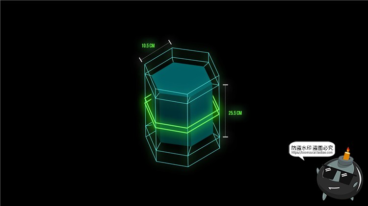 图片[10]-3D立体未来科技风赛博朋克元素几何物体图形装饰物PSD模板PS素材-设计猿