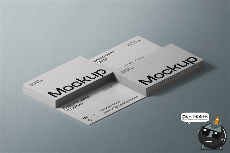 图片[3]-侘寂风质感商业名片卡片vi作品贴图展示效果PSD模板样机PS素材-设计猿
