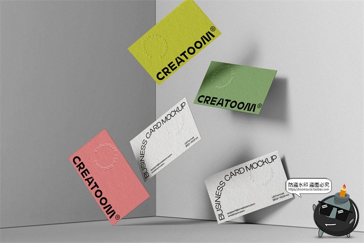 图片[5]-侘寂风质感商业名片卡片vi作品贴图展示效果PSD模板样机PS素材-设计猿