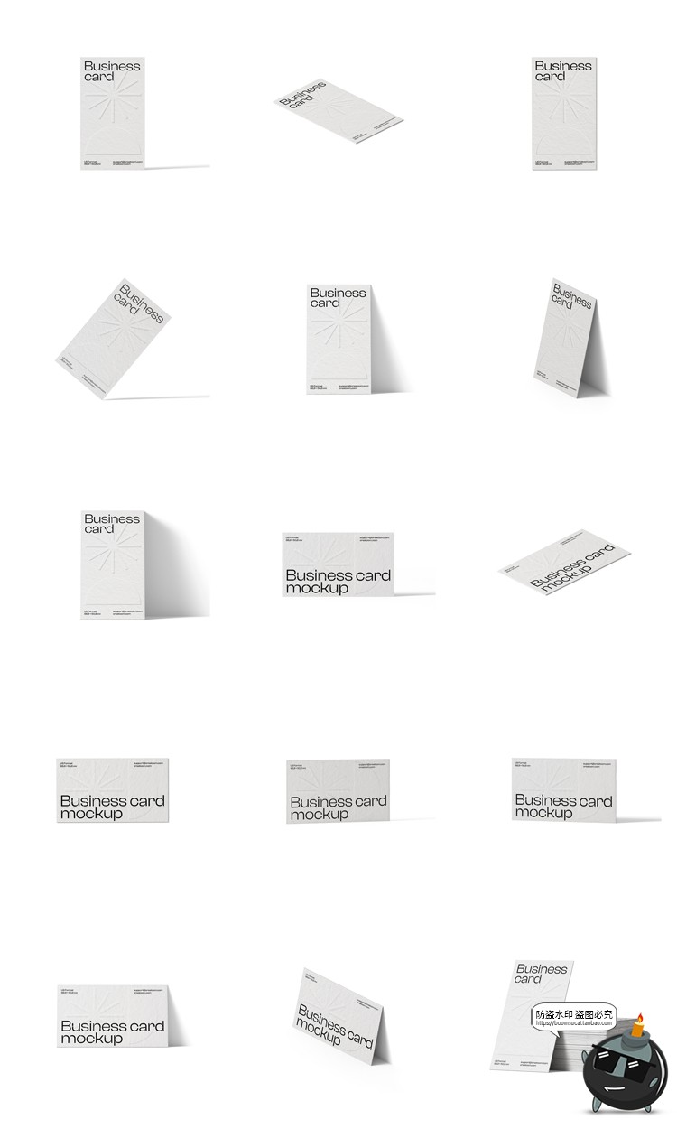图片[11]-侘寂风质感商业名片卡片vi作品贴图展示效果PSD模板样机PS素材-设计猿