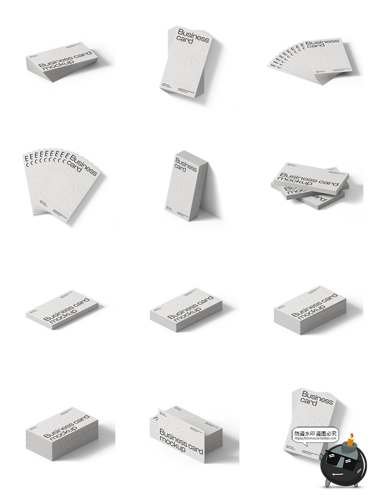 图片[13]-侘寂风质感商业名片卡片vi作品贴图展示效果PSD模板样机PS素材-设计猿