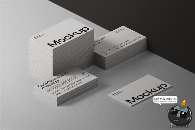 图片[15]-侘寂风质感商业名片卡片vi作品贴图展示效果PSD模板样机PS素材-设计猿