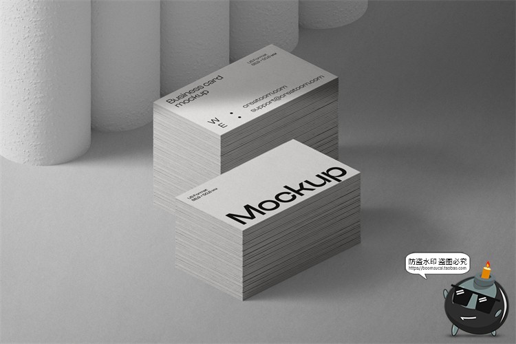 图片[16]-侘寂风质感商业名片卡片vi作品贴图展示效果PSD模板样机PS素材-设计猿