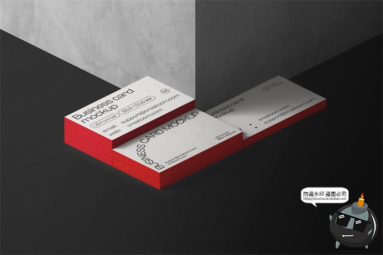 图片[21]-侘寂风质感商业名片卡片vi作品贴图展示效果PSD模板样机PS素材-设计猿