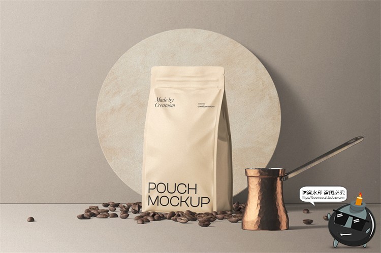 图片[10]-侘寂风复古咖啡品牌产品包装牛皮纸袋杯子样机贴图PSD模板PS素材-设计猿