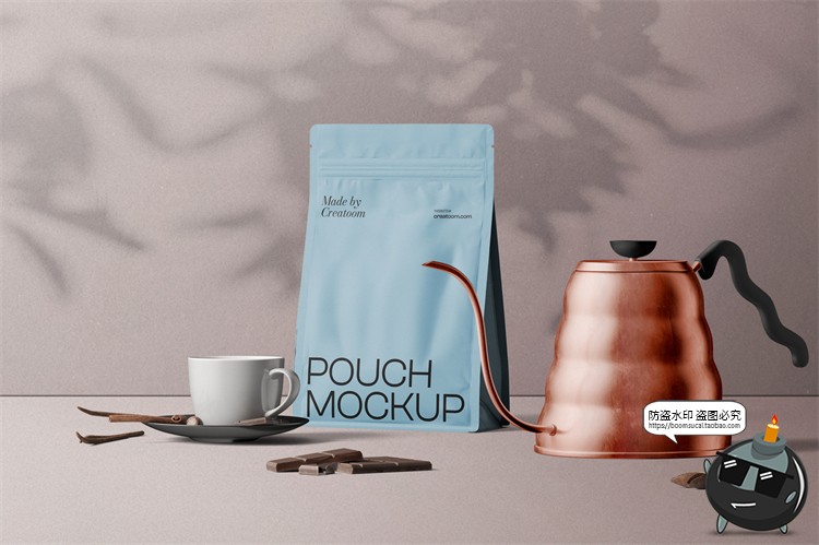 图片[11]-侘寂风复古咖啡品牌产品包装牛皮纸袋杯子样机贴图PSD模板PS素材-设计猿