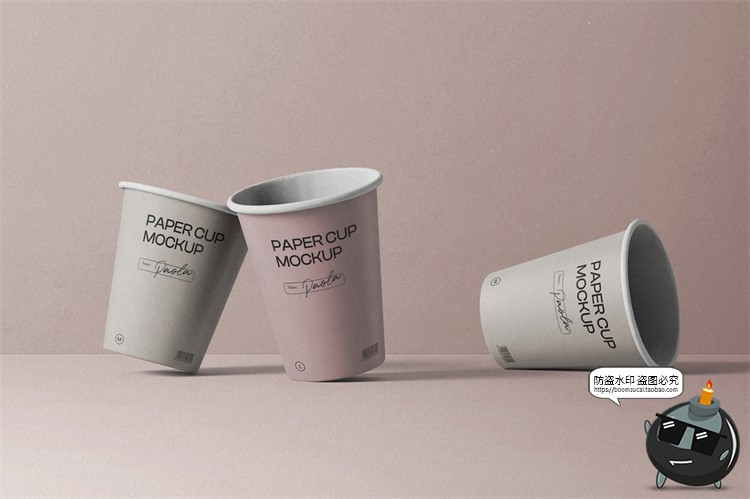 图片[13]-侘寂风复古咖啡品牌产品包装牛皮纸袋杯子样机贴图PSD模板PS素材-设计猿