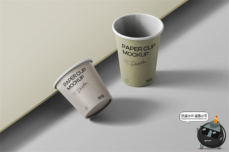 图片[14]-侘寂风复古咖啡品牌产品包装牛皮纸袋杯子样机贴图PSD模板PS素材-设计猿