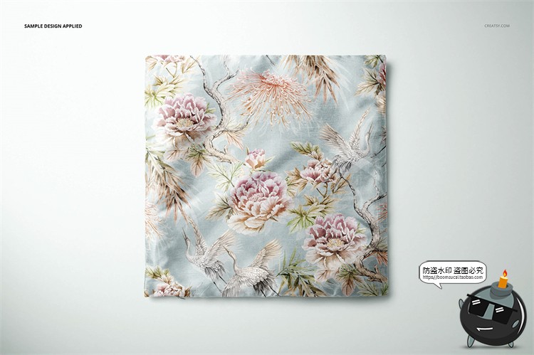 图片[16]-轻奢真丝靠枕靠垫正方形抱枕图案印花贴图展示样机PSD模板PS素材-设计猿