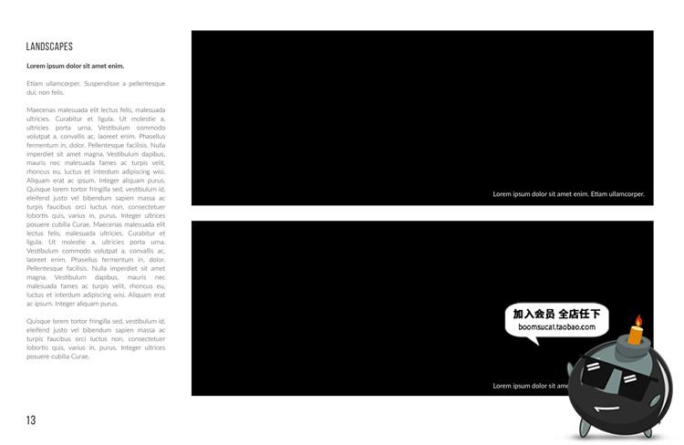 图片[3]-时尚艺术照片摄影作品杂志画册文案图文排版PSD分层模板设计素材-设计猿