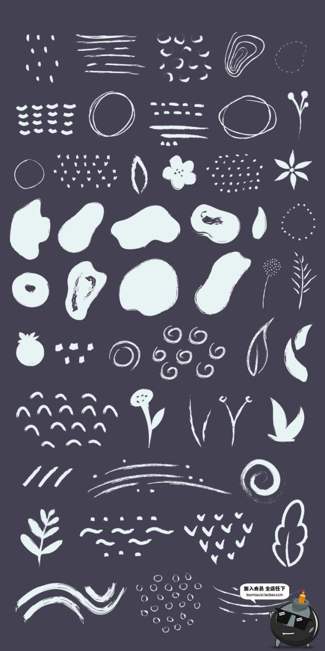 图片[3]-艺术家抽象水彩涂鸦油画平铺图案纹理AI矢量印刷PNG图片背景素材-设计猿