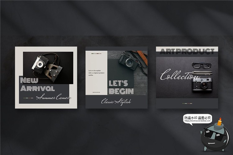 图片[3]-优雅绅士风格雅黑配色摄影照片图片图文排版海报PSD模板PS素材-设计猿