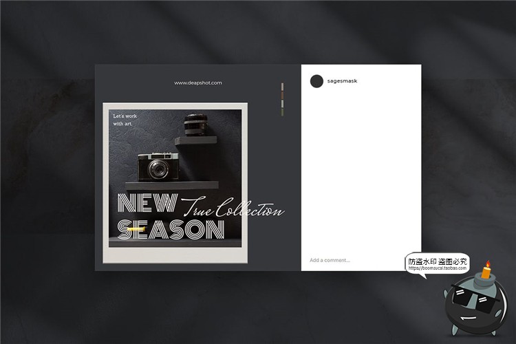 图片[6]-优雅绅士风格雅黑配色摄影照片图片图文排版海报PSD模板PS素材-设计猿