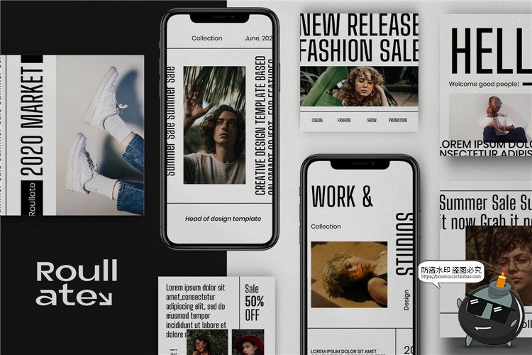 图片[2]-报刊风格报纸风简约单调推广宣传海报故事图文排版PSD模板PS素材-设计猿