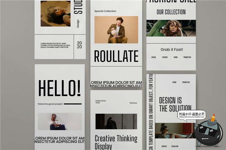 图片[3]-报刊风格报纸风简约单调推广宣传海报故事图文排版PSD模板PS素材-设计猿