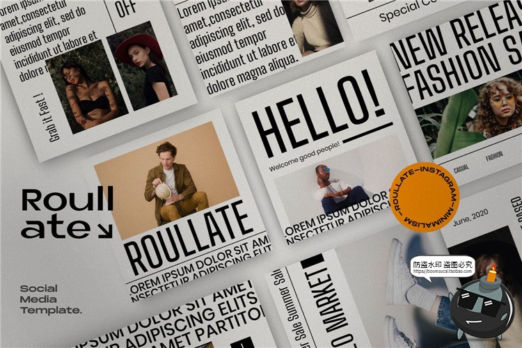 图片[4]-报刊风格报纸风简约单调推广宣传海报故事图文排版PSD模板PS素材-设计猿