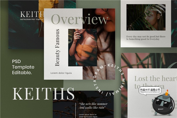 图片[6]-文艺风格品牌新品上新宣传广告海报照片图文排版PSD模板PS素材-设计猿