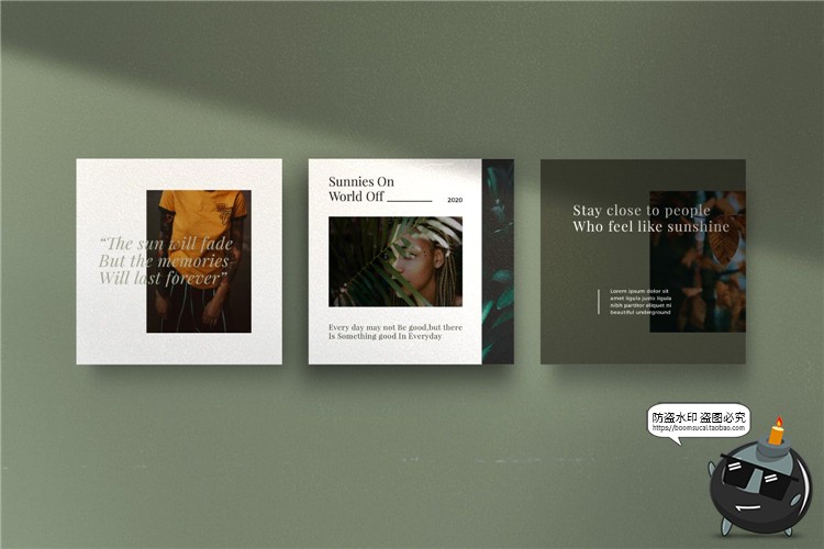 图片[8]-文艺风格品牌新品上新宣传广告海报照片图文排版PSD模板PS素材-设计猿