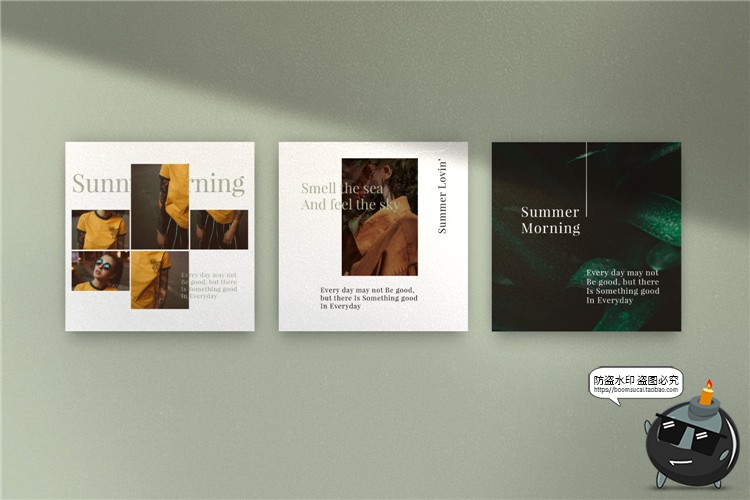 图片[9]-文艺风格品牌新品上新宣传广告海报照片图文排版PSD模板PS素材-设计猿