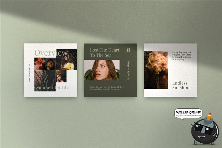 图片[10]-文艺风格品牌新品上新宣传广告海报照片图文排版PSD模板PS素材-设计猿