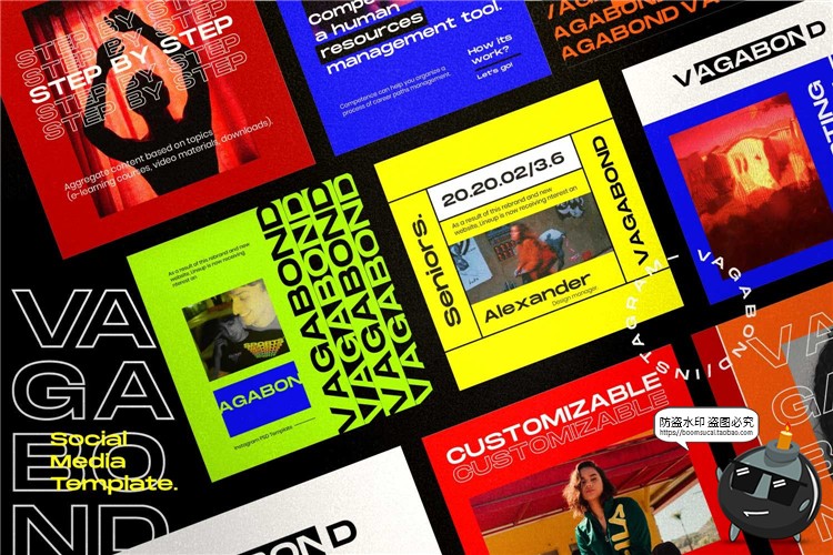 图片[2]-前沿潮流彩色故事照片摄影图片海报介绍图文排版PSD模板PS素材-设计猿