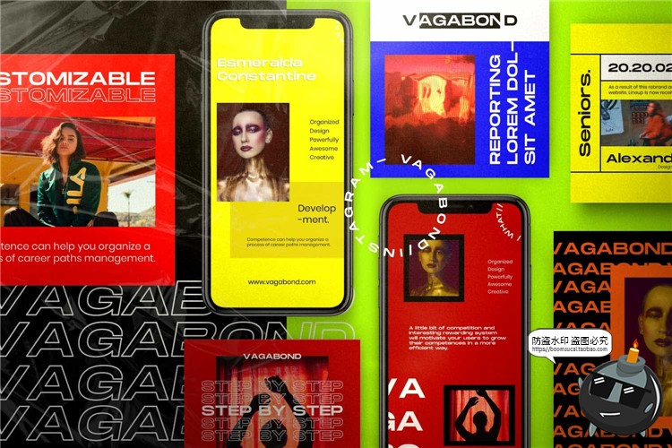 图片[3]-前沿潮流彩色故事照片摄影图片海报介绍图文排版PSD模板PS素材-设计猿