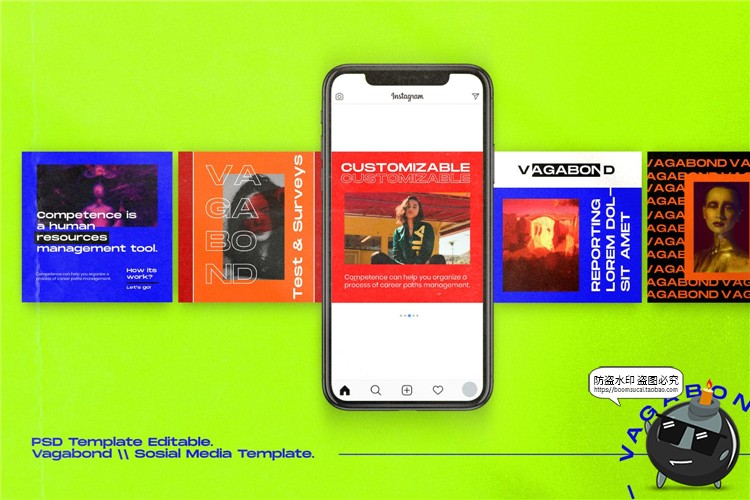 图片[5]-前沿潮流彩色故事照片摄影图片海报介绍图文排版PSD模板PS素材-设计猿