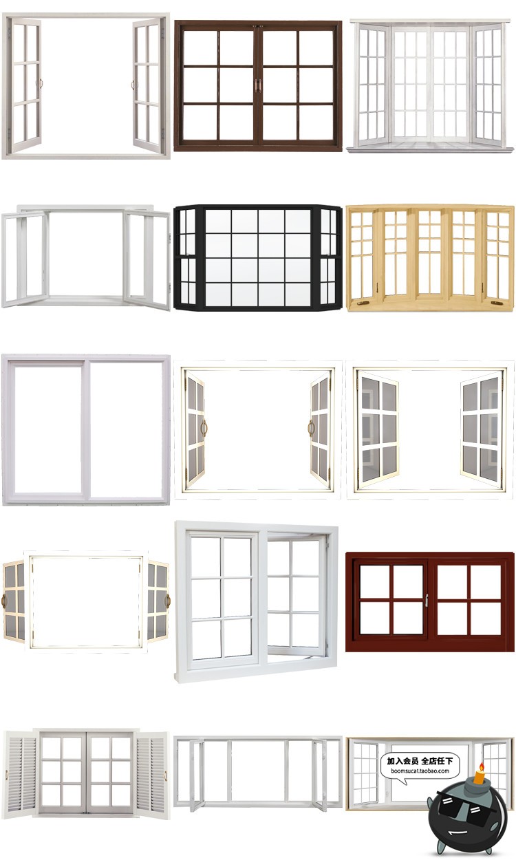 图片[4]-窗户木窗简约后期图片合成装饰png免抠设计元素平面设计PS素材-设计猿