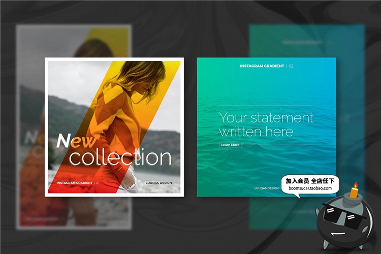 图片[4]-时尚潮流个人海报插图照片排版广告设计PSD分层AI矢量排版PS模板-设计猿