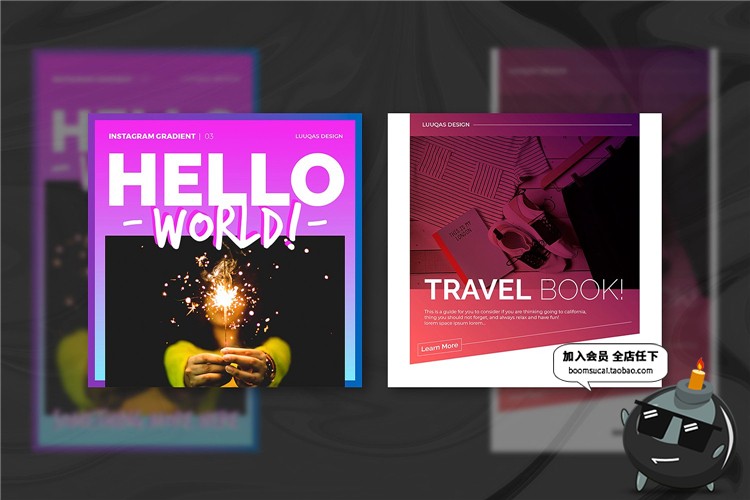 图片[5]-时尚潮流个人海报插图照片排版广告设计PSD分层AI矢量排版PS模板-设计猿