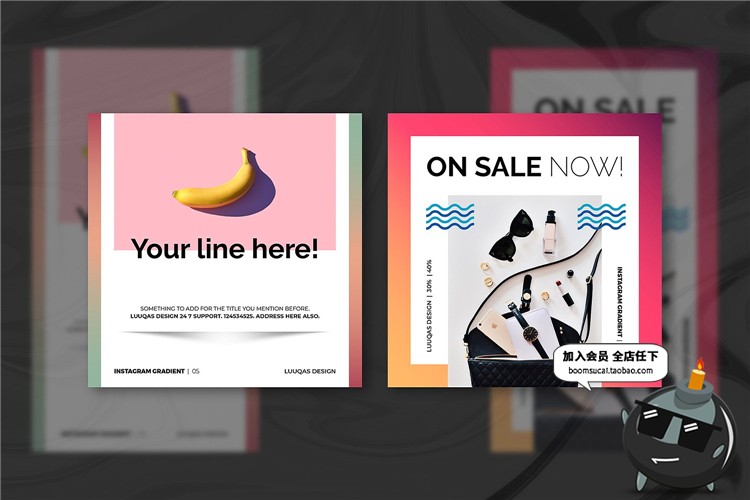 图片[6]-时尚潮流个人海报插图照片排版广告设计PSD分层AI矢量排版PS模板-设计猿