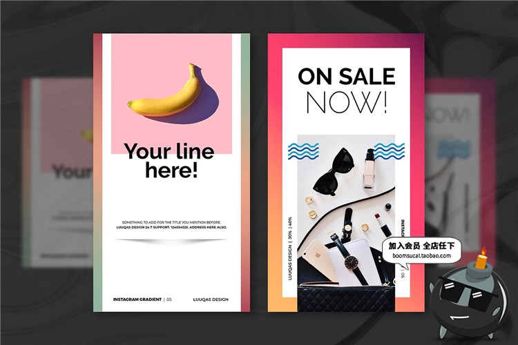 图片[11]-时尚潮流个人海报插图照片排版广告设计PSD分层AI矢量排版PS模板-设计猿