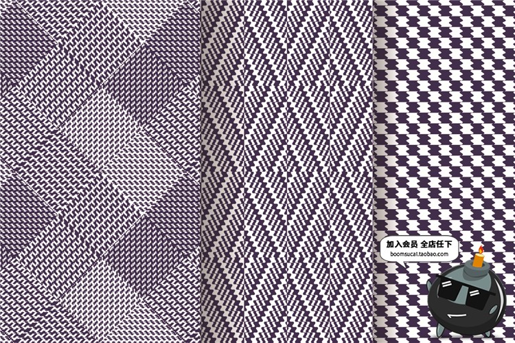 图片[17]-中国中式和风民族风格蓝色花纹瓷器背景底纹图案印刷AI矢量素材-设计猿