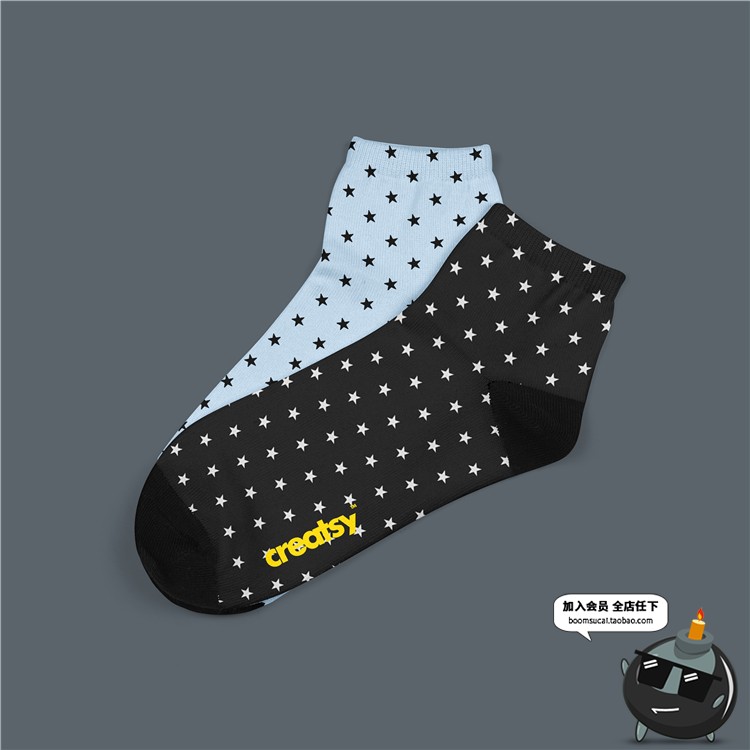 图片[4]-纯棉长袜运动袜棉质袜子吊牌印花品牌提案效果VI贴图样机PSD素材-设计猿