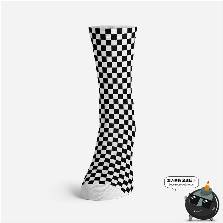 图片[10]-纯棉长袜运动袜棉质袜子吊牌印花品牌提案效果VI贴图样机PSD素材-设计猿