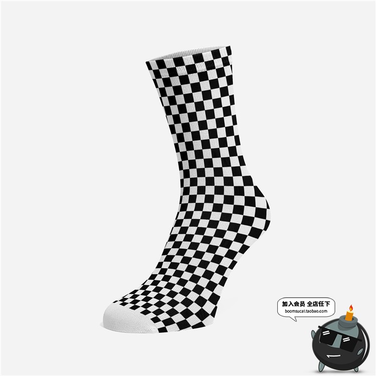 图片[11]-纯棉长袜运动袜棉质袜子吊牌印花品牌提案效果VI贴图样机PSD素材-设计猿