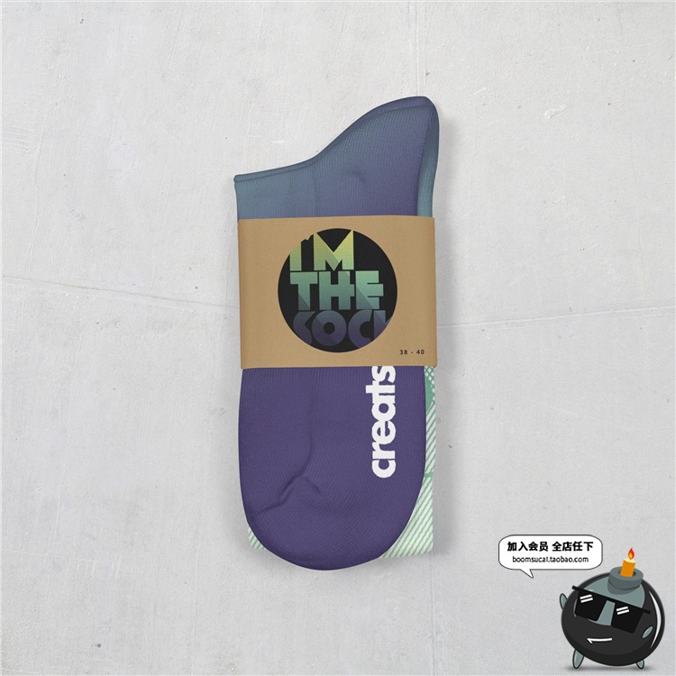 图片[13]-纯棉长袜运动袜棉质袜子吊牌印花品牌提案效果VI贴图样机PSD素材-设计猿
