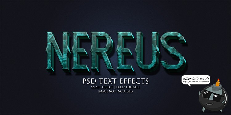 图片[5]-哥特式恶魔魔鬼丛林电影游戏酷炫标题字体特效样式PSD模板PS素材-设计猿