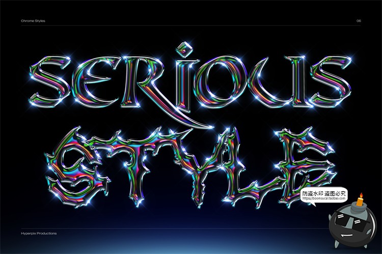 图片[36]-未来派抽象酸性艺术科技铬合金镭射金属文字字体特效PSD模板素材-设计猿