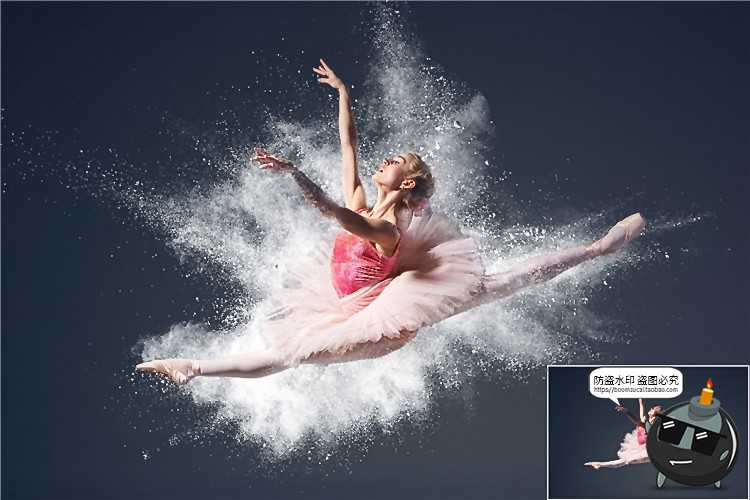 图片[5]-白色粉末烟雾爆炸效果特效照片后期合成黑底叠层JPG图片PS素材-设计猿