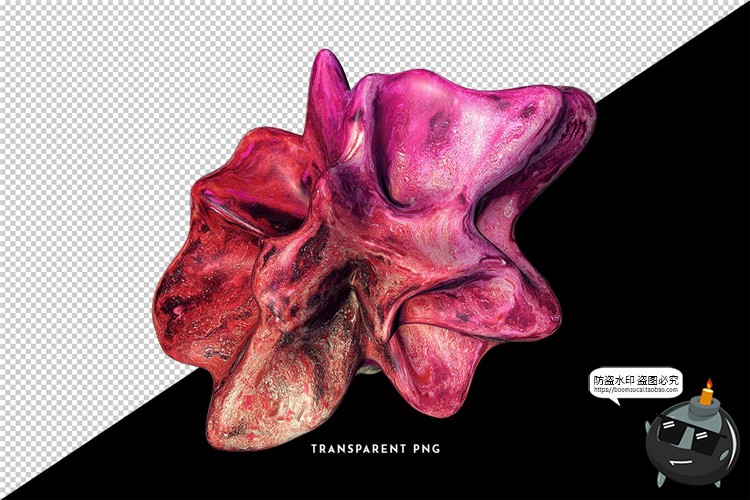 图片[3]-抽象液体石块震撼绚丽形状艺术装饰背景底纹纹理PNG免抠PS素材-设计猿