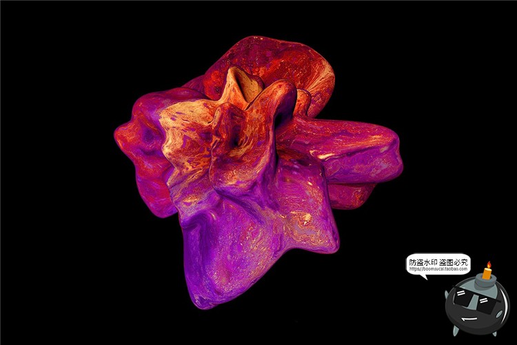 图片[5]-抽象液体石块震撼绚丽形状艺术装饰背景底纹纹理PNG免抠PS素材-设计猿