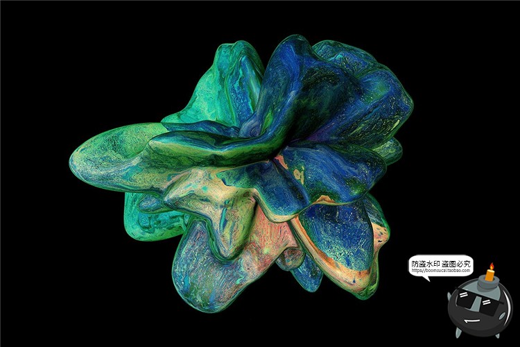 图片[6]-抽象液体石块震撼绚丽形状艺术装饰背景底纹纹理PNG免抠PS素材-设计猿