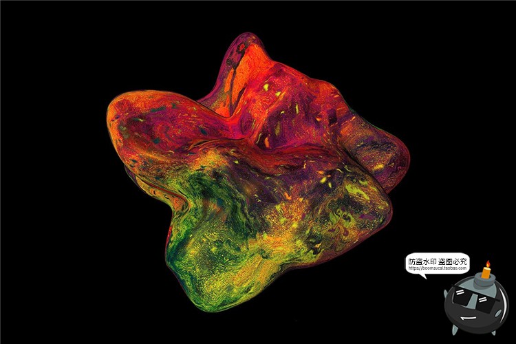 图片[8]-抽象液体石块震撼绚丽形状艺术装饰背景底纹纹理PNG免抠PS素材-设计猿