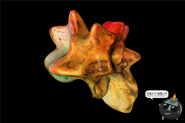 图片[10]-抽象液体石块震撼绚丽形状艺术装饰背景底纹纹理PNG免抠PS素材-设计猿